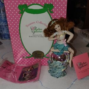 Paradise Galleries Mermaid Figurine with Brown Hair